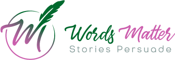 Words Matter/Stories Persuade Logo